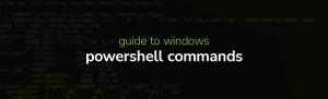 Windows PowerShell Commands