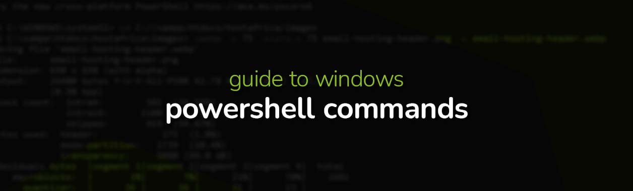 Windows PowerShell Commands