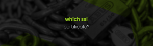 Which SSL certificate?