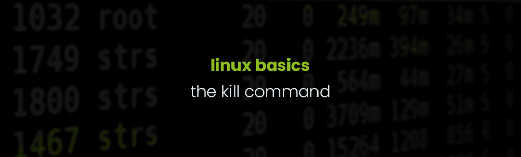 Linux Basics – the ‘kill’ command and process signals