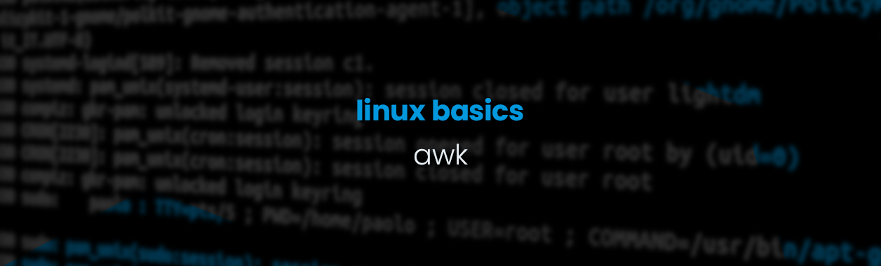 Linux Basics – awk