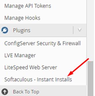 softaculous instant installs