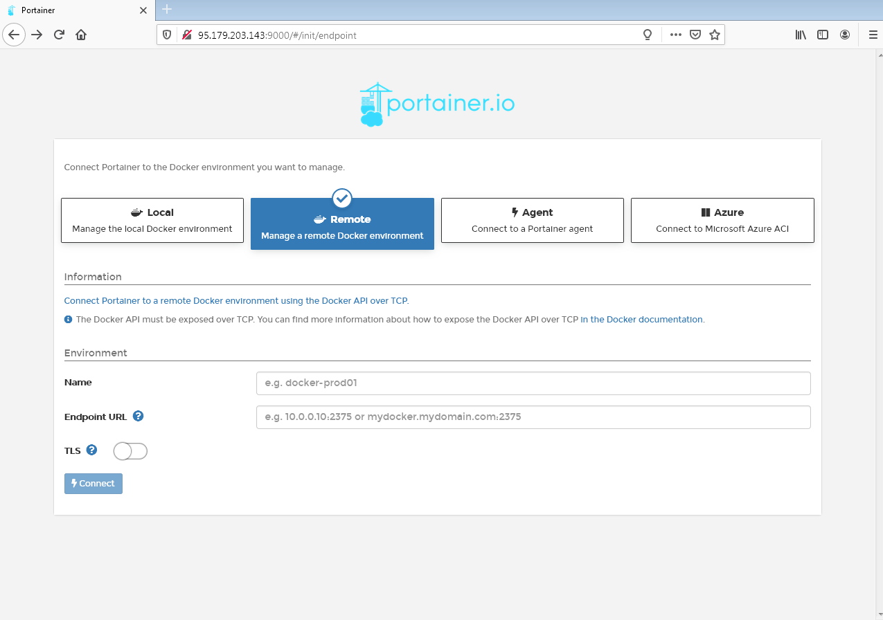 connect docker with public ip