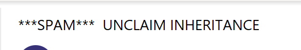 Spam is clearly marked by Apache SpamAssassin.
