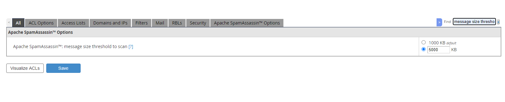 It's recommended you increase the maximum email size of the emails that will be scanned.