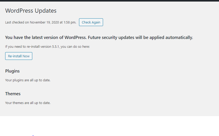 Click Re-install now.
