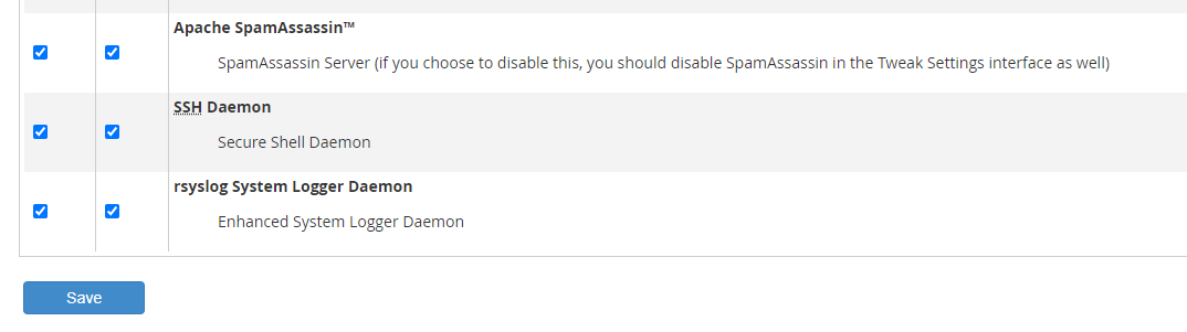 You can also enable service monitoring with SpamAssassin.