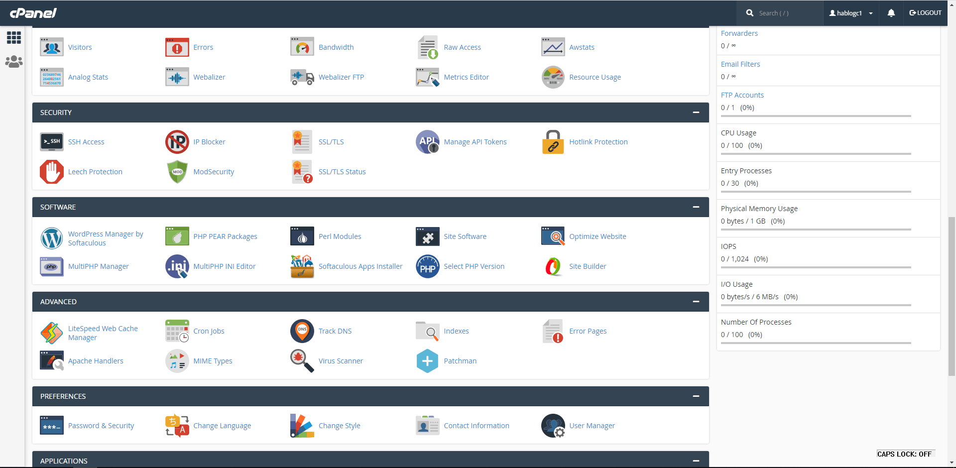 cPanel simplifies the process of website configuration, management, and automation.