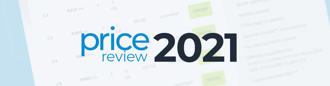 Customer Announcement: 2021 Price Review