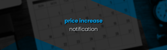 Price increase notification