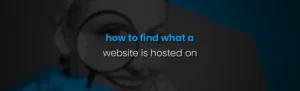 How to Find Out What a Website is Hosted On