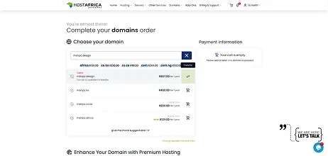 Double-check the domain details to ensure that everything is correct. Then, click “TRANSFER DOMAIN” to see more details about the transfer, including the applicable price and the EPP code. Toggle the “Auto-renew” button as needed, choose whether you want domain warranty and privacy, and enter the EPP code that you obtained in the last section.